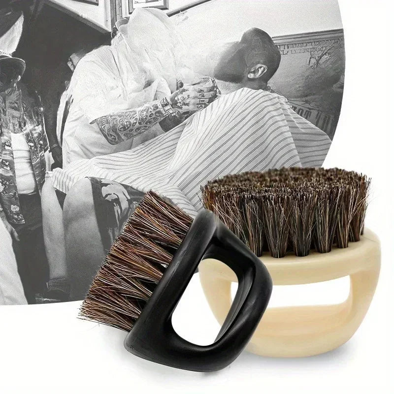 Men's Beard & Neck Sweep Bristle Brush | Grooming Tool Beard Grooming Brush QXL