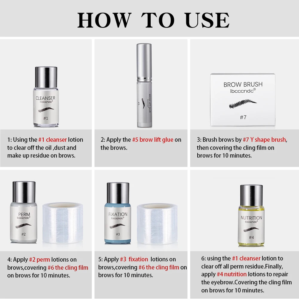 ibcccndc Brow Lamination Kit – DIY Eyebrow Perming Set Brow Lamination Kit QXL