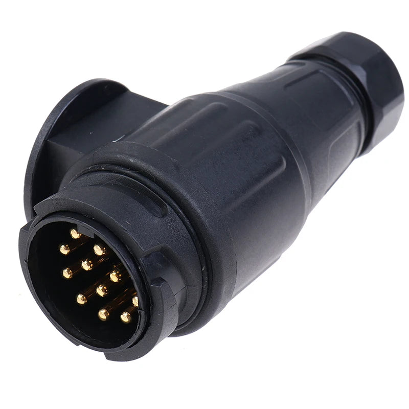13-Pin 12V Waterproof Trailer Plug Connector | RV Caravan Boat Trailer Plug Connector QXL