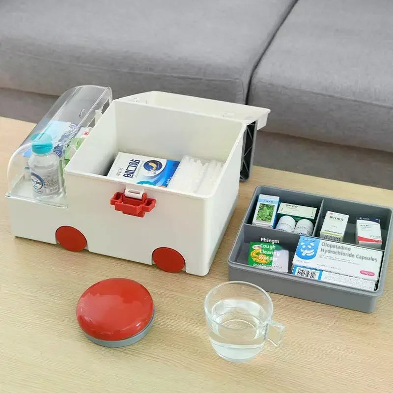 Large Capacity Household Medicine Storage Box & Organizer Medicine Storage Box QXL