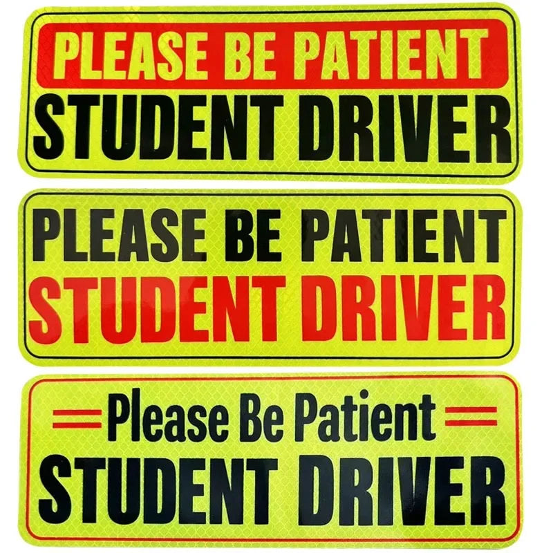 Reflective Student Driver Magnet Sign | Car Safety Warning Car Safety Magnet QXL