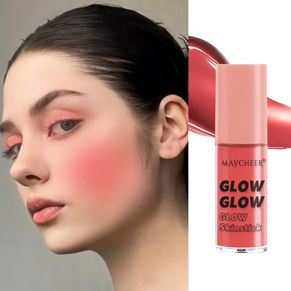 Long-Lasting Liquid Blush – Shimmer Glow Face Contour Liquid Blush QXL MA006-5