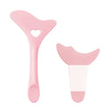 2-Pc Winged Eyeliner Stencil & Mascara Shield | Silicone Set Eyeliner Stencil Set QXL Pink