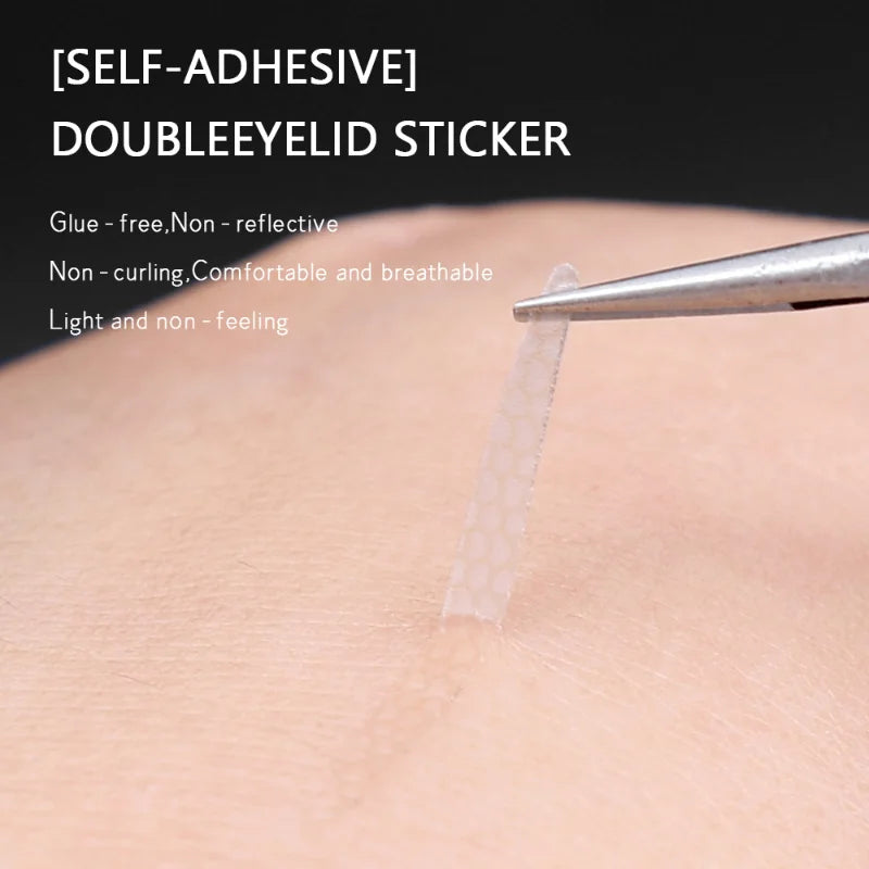 Invisible Double Eyelid Tape – 6-Sheet Mesh-Lace Slim & Wide Eyelid Shaping Tape QXL