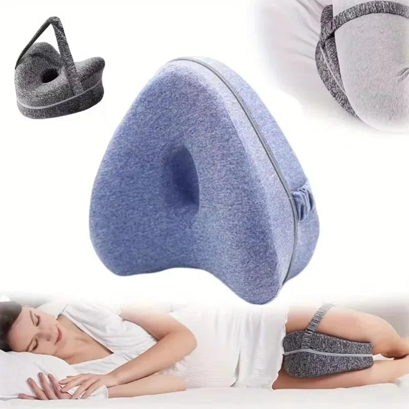 Memory Foam Knee Pillow for Side Sleepers | Leg Support Knee Support Pillow QXL