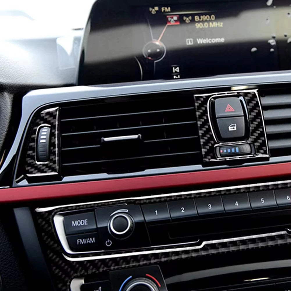 BMW F30 F31 F32 F34 3 Series Carbon Fiber Air Vent Trim Cover Car Interior Trim QXL