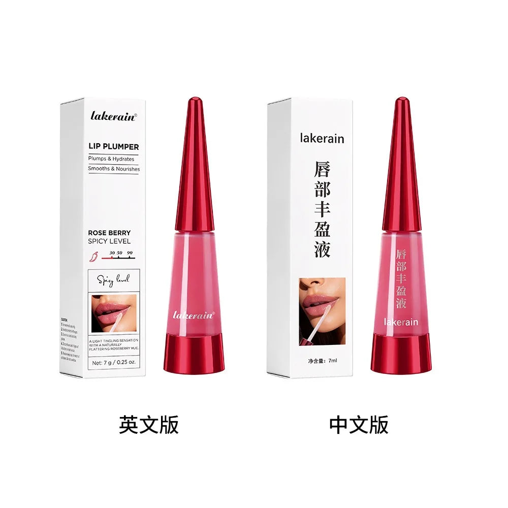 Lakerain Lip Plumper Serum | Glossy Moisturizing Lip Gloss Lip Plumper Gloss QXL