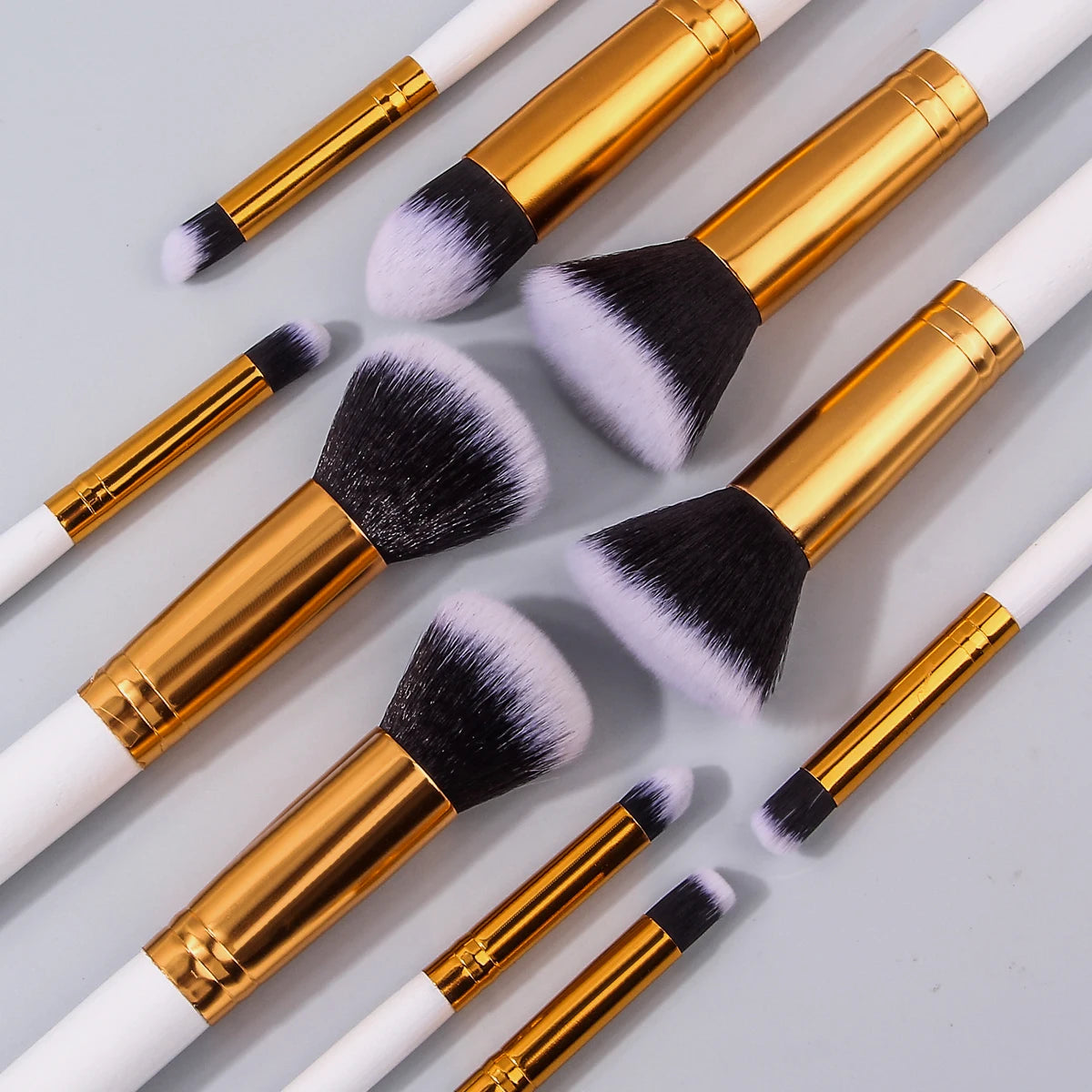 13-Pc Makeup Brush Set with Storage Bucket & Sponges – Ivory Makeup Brush Set QXL