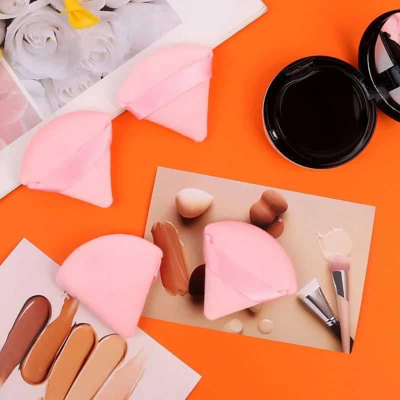 Triangular Powder Puff Set | Wet & Dry Sponge for Precise Makeup Makeup Powder Puff QXL