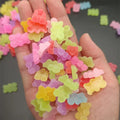10-Pack 3D Gummy Bear Nail Charms | Kawaii Resin Decorations 3D Nail Charms QXL 10pcs Mixed