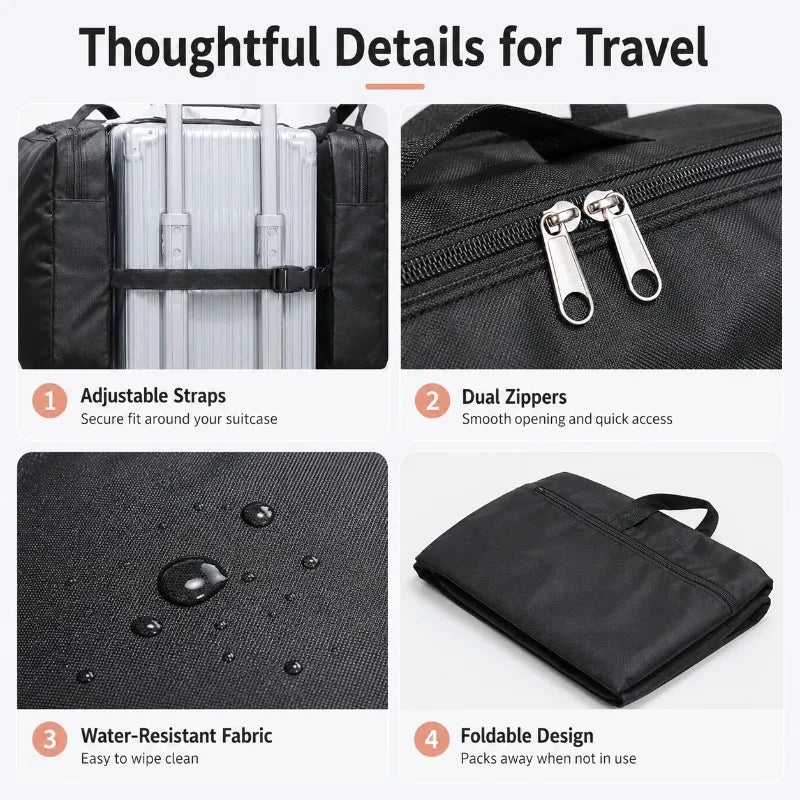 Dual-Side Luggage Expansion Bag | Foldable Suitcase Organizer Luggage Expansion Bag QXL