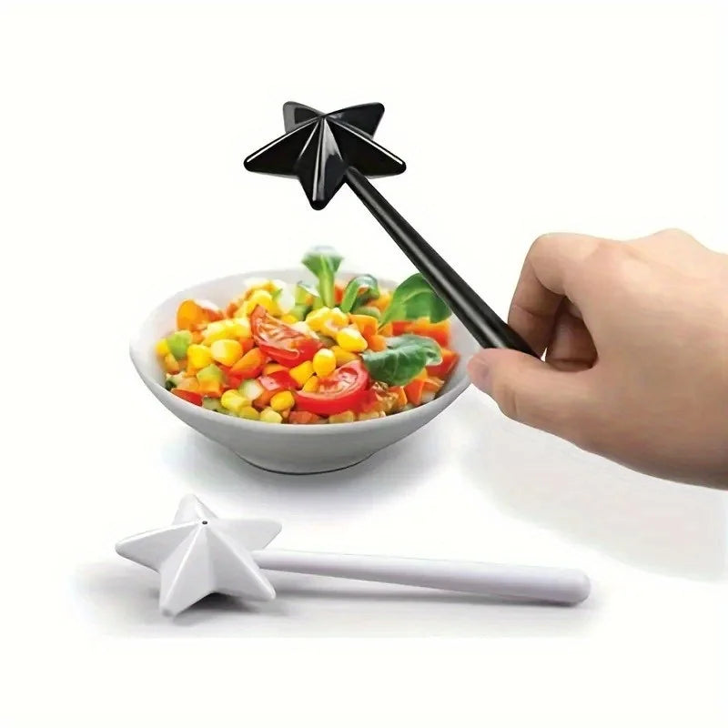 Magic Wand Star Salt & Pepper Shakers – 2-Pack Plastic Set Salt & Pepper Shakers QXL
