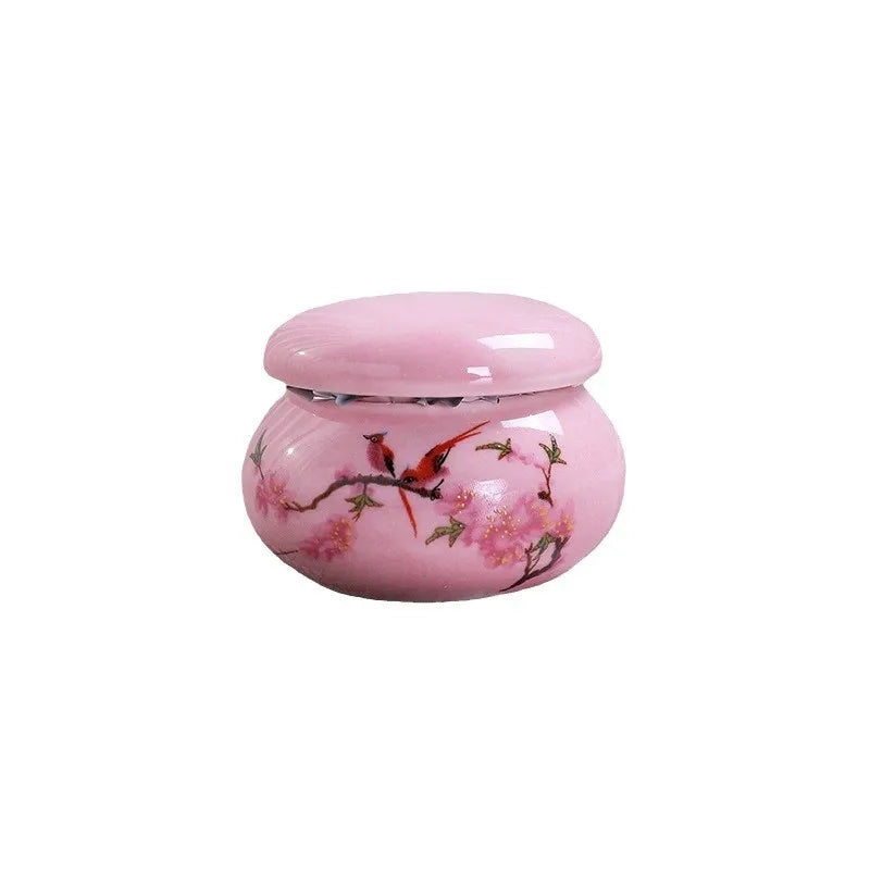 15g Mini Ceramic Nail Cup with Lid | Acrylic Liquid & Powder Jar Nail Dappen Dish QXL