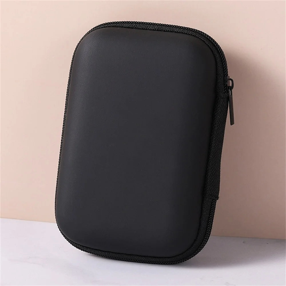 Portable Travel Electronics Organizer Bag | Cable & Charger Pouch Electronics Organizer Bag QXL black