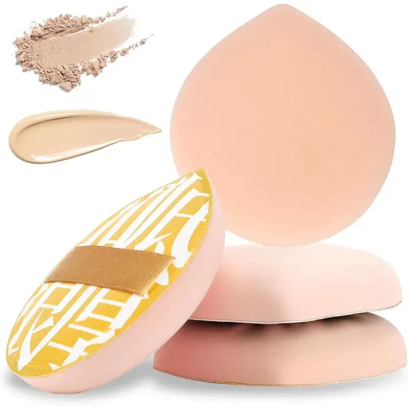 2-Pack Teardrop Velour Powder Puffs | Makeup Sponge Applicator Makeup Powder Puff QXL