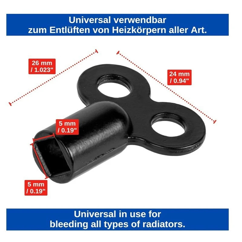 Zinc Alloy Radiator Bleed Key | Valve & Faucet Wrench Radiator Bleed Key QXL