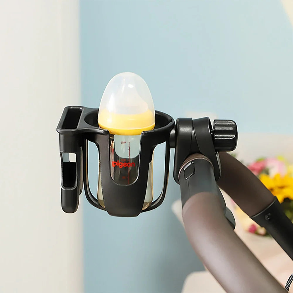 2-in-1 Baby Stroller Cup & Phone Holder | Universal Clip-On Stroller Accessory QXL