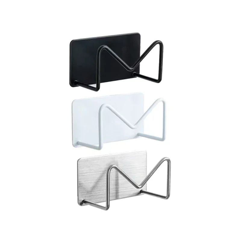 Wall-Mount Stainless Steel Hair Dryer & Styling Tool Holder Hair Tool Wall Rack QXL