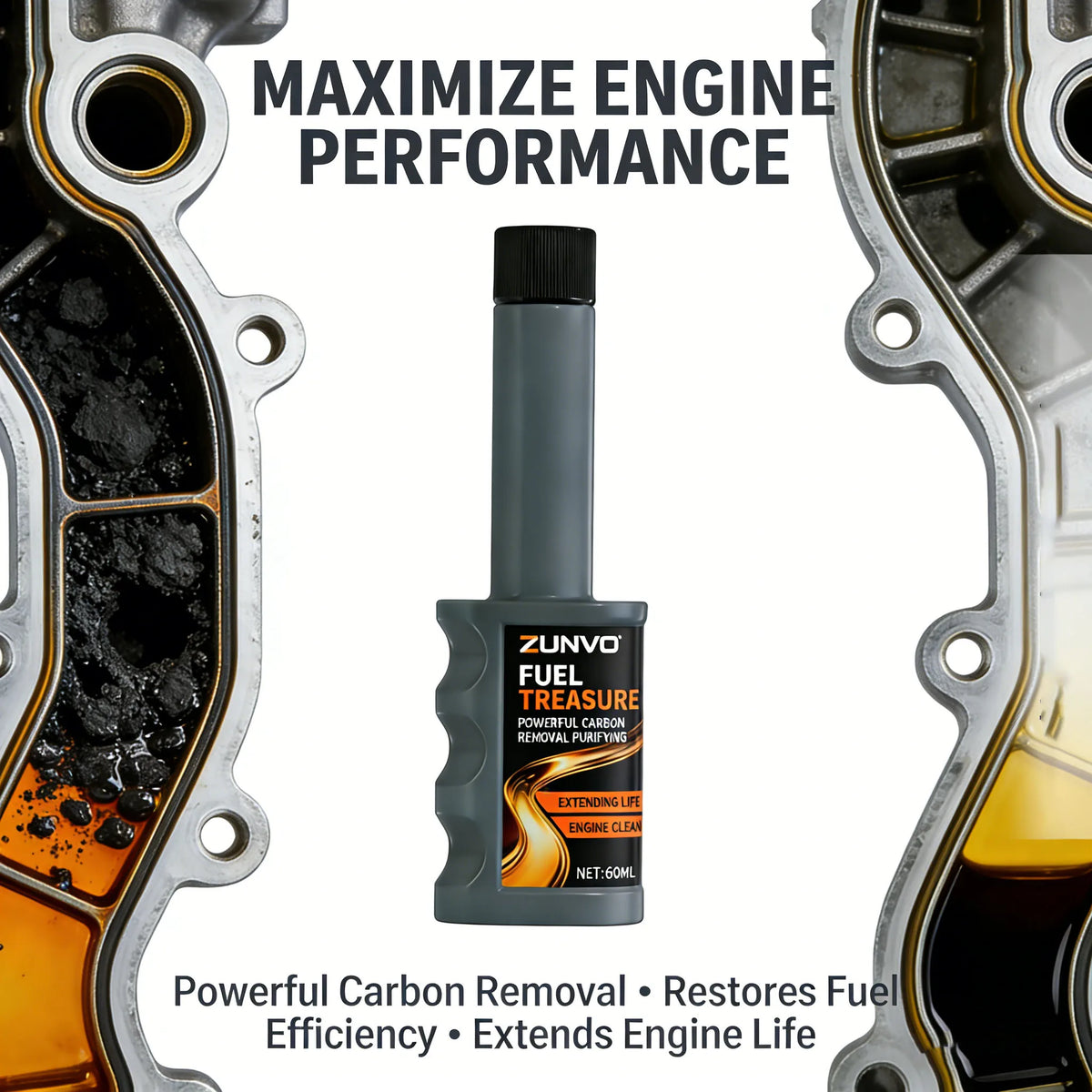 Fuel System Cleaner – Carbon Removal Engine Purifier 60ml Fuel System Cleaner QXL