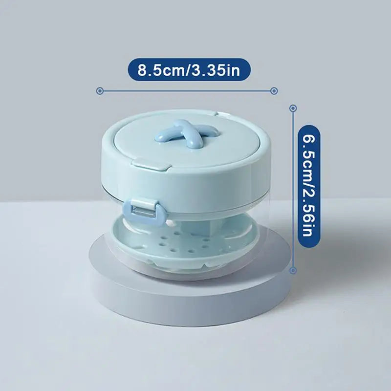 2-in-1 Leakproof Denture & Retainer Case | Stackable Storage Denture Retainer Case QXL