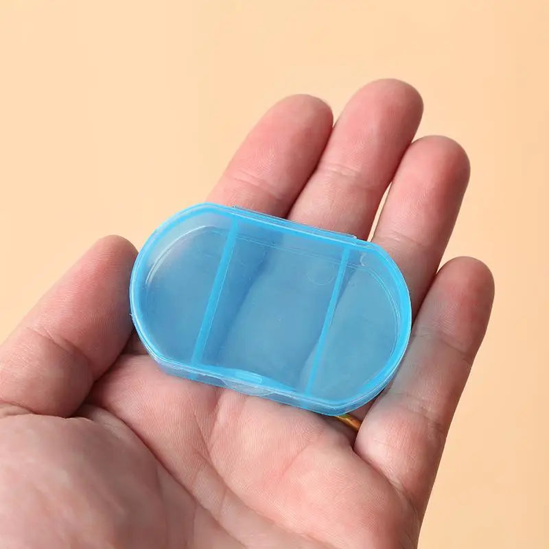 4-Pack Mini BPA-Free Pill Organizer | 2-Compartment Travel Box Pill Organizer Box QXL
