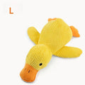 Yellow Duck Dog Calming Plush Squeaky Toy | Indoor Dogs Plush Dog Toy QXL L