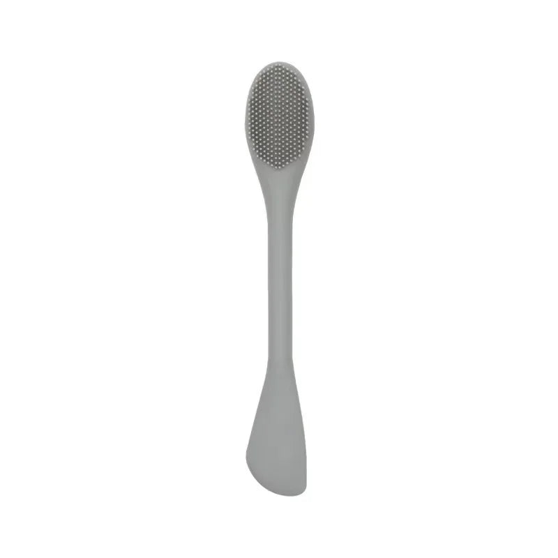 Double-Headed Silicone Face Cleansing & Mask Brush Silicone Face Brush QXL Conventional - Grey