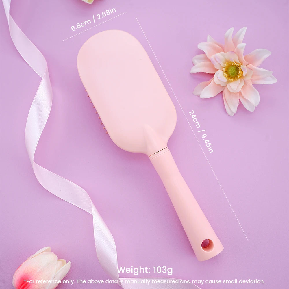 Mini Air Cushion Detangling Hairbrush | Anti-Static Massage Comb Detangling Hairbrush QXL