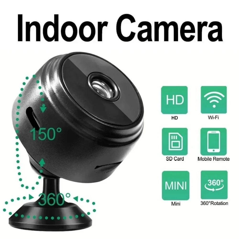 A9 Mini WiFi Camera 1080P HD Night Vision Home Security Cam WiFi Security Camera QXL