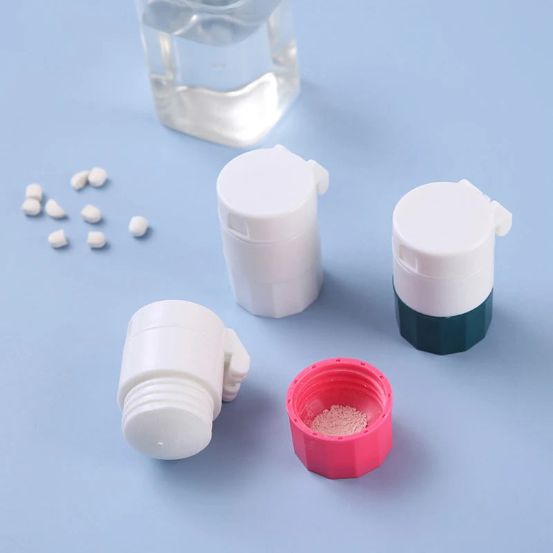 4-in-1 Portable Pill Case, Cutter, Grinder & Organizer Pill Organizer & Cutter QXL