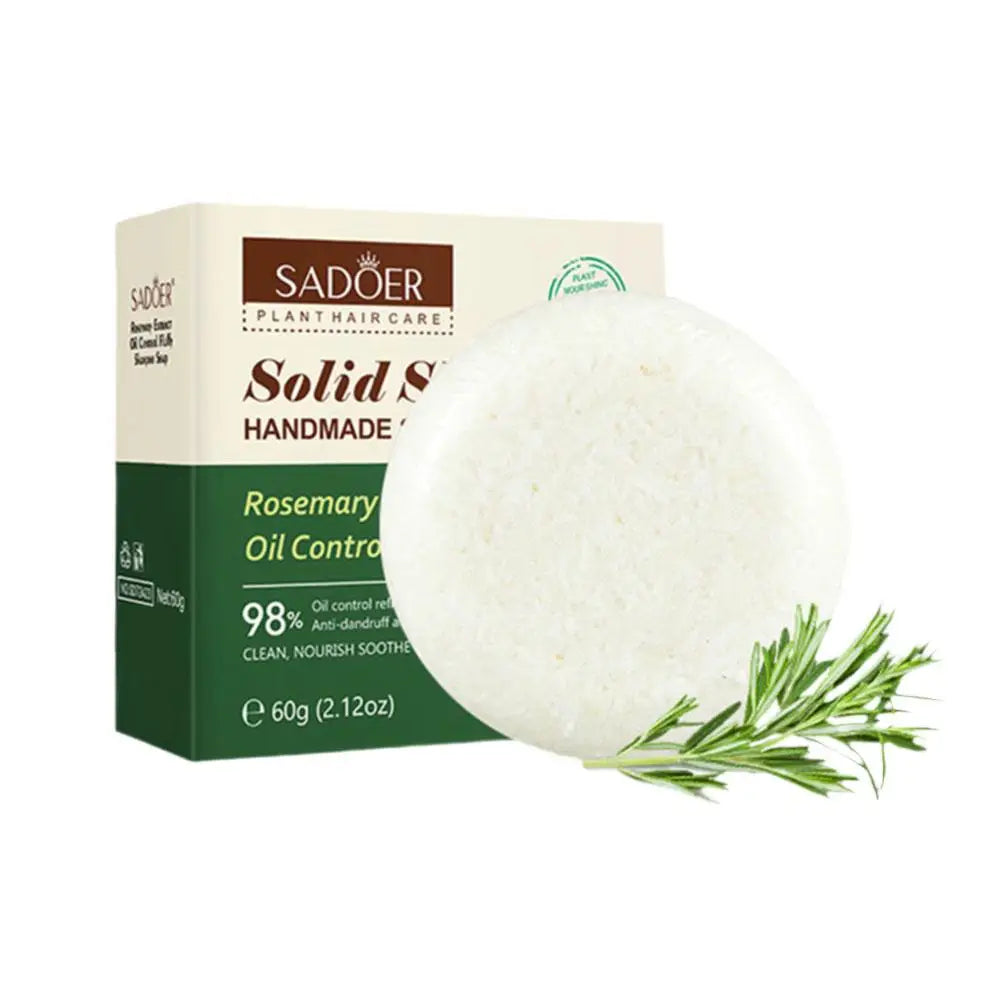 Rosemary Solid Shampoo Bar | Deep Cleanse & Strengthen Hair Solid Shampoo Bar QXL 1pcs