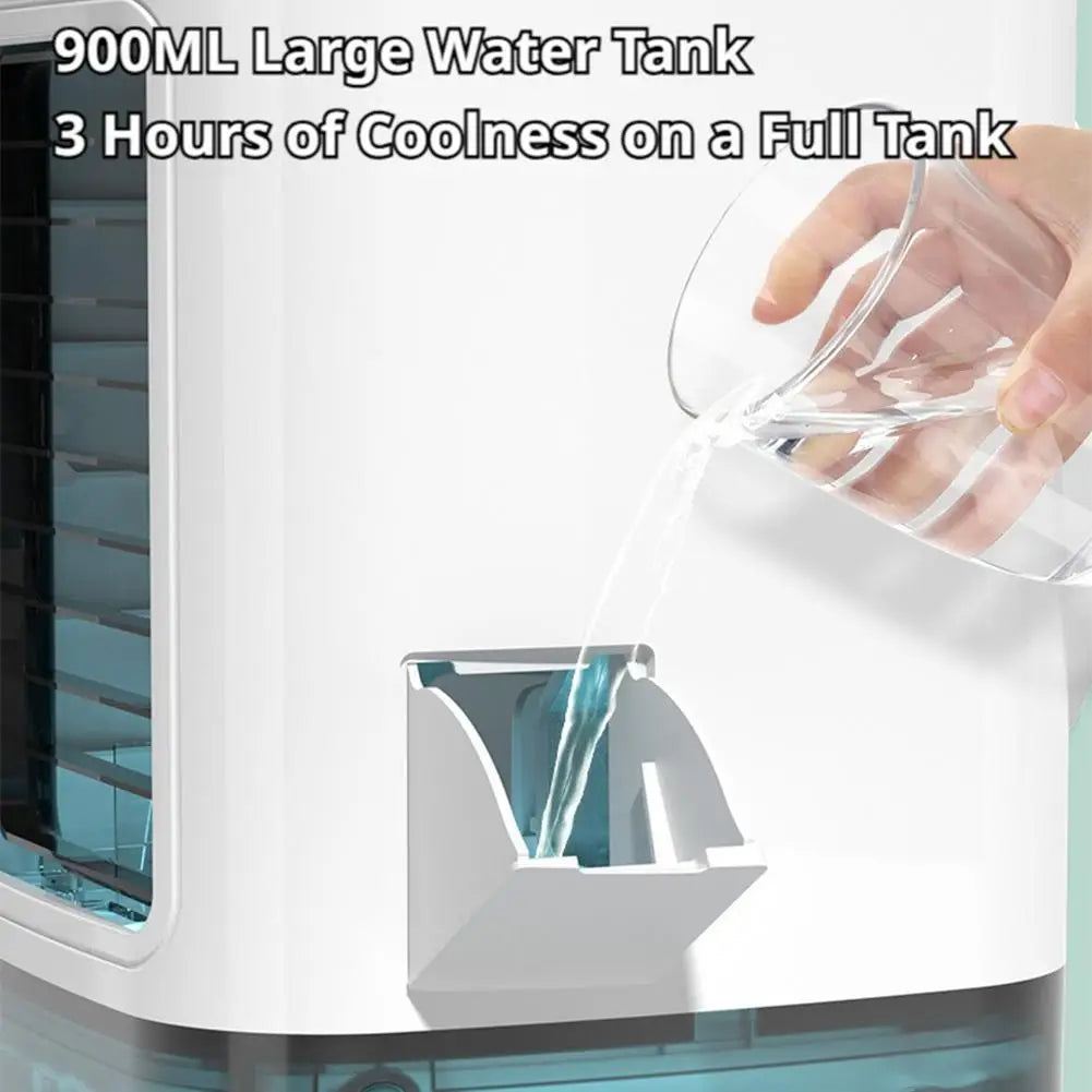 USB Desktop Evaporative Air Cooler Fan | 900mL Humidifier Evaporative Air Cooler QXL