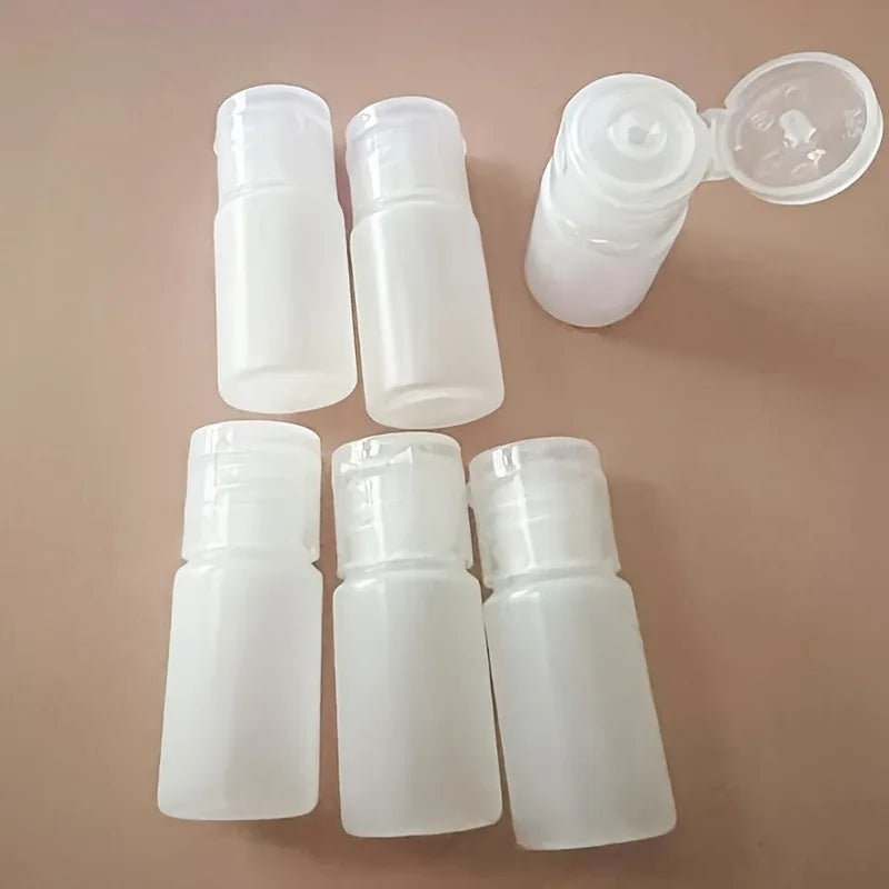 10ml Flip Cap Squeeze Travel Bottle – Leak-Proof Container Travel Squeeze Bottle QXL 6pcs