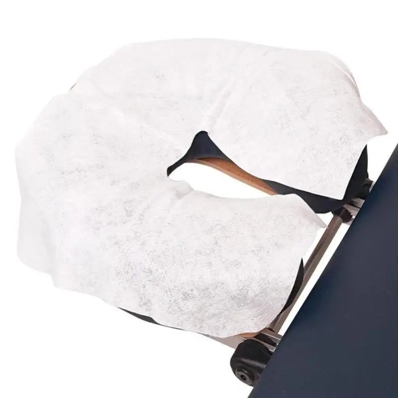 100-Pack Disposable Massage Table Headrest Face Covers Disposable Spa Covers QXL