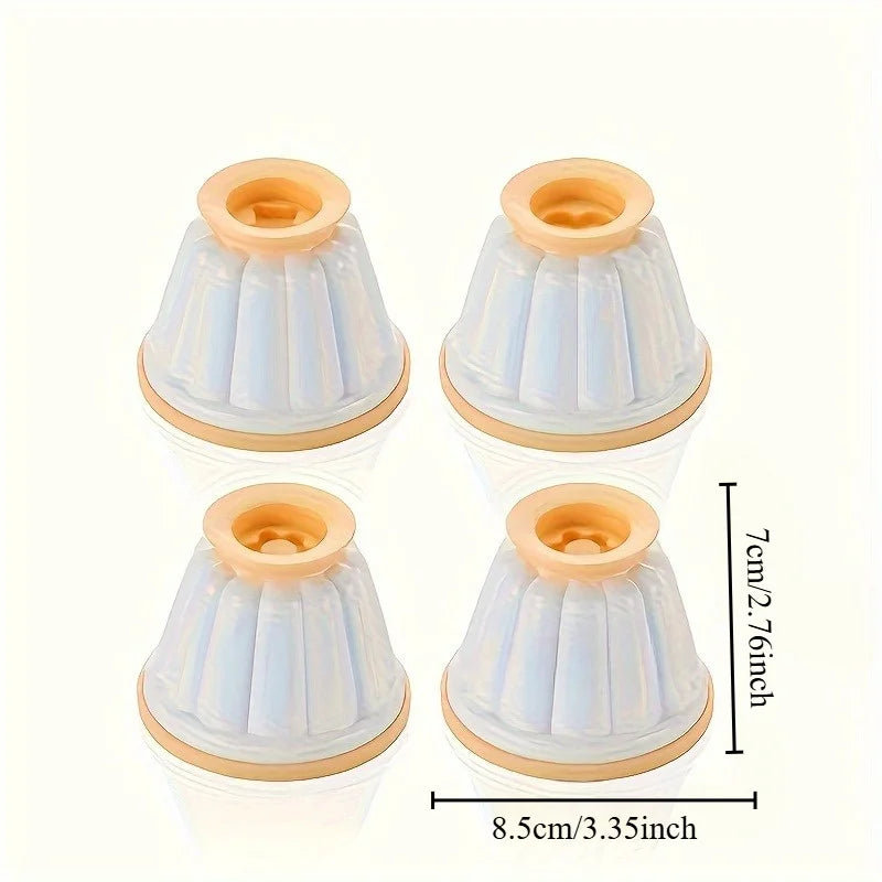 4-Pack Pudding & Mousse Cake Molds | Durable Baking Tools Baking Mold Set QXL