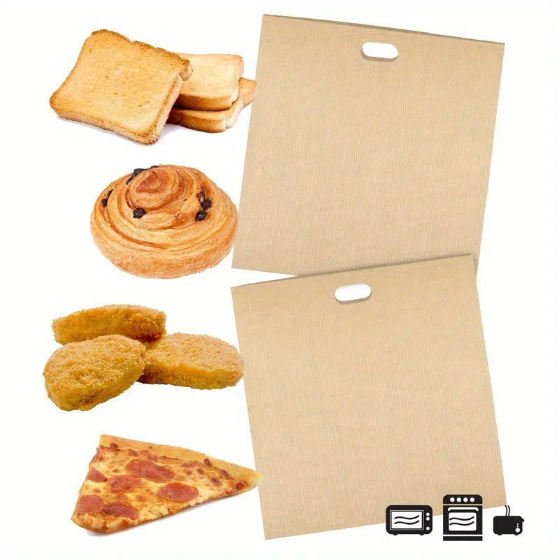 10-Pack Reusable Non-Stick Toaster Bags | PTFE Heat-Resistant Toaster Bags QXL