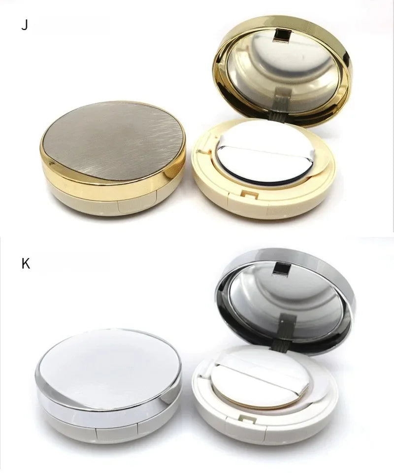 Empty Air Cushion Compact Case with Puff, Sponge & Mirror Makeup Compact Case QXL