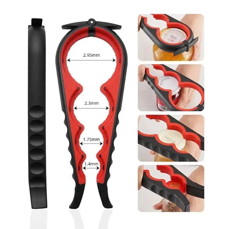 5-in-1 Can & Bottle Opener | Non-Slip Multifunctional Can & Bottle Opener QXL