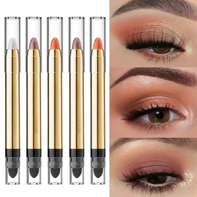 6-Color Double-Ended Eyeshadow Stick | Pearl & Matte Finish Eyeshadow Stick QXL