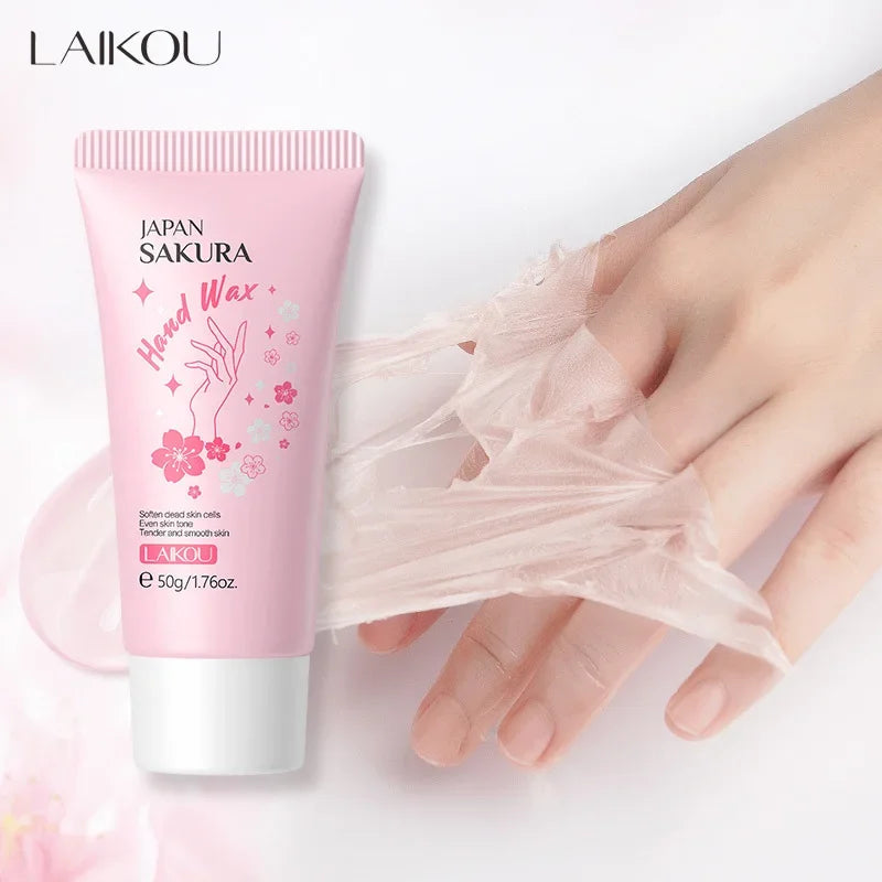 LAIKOU Cherry Blossom Honey Milk Hand Wax Mask 50g Hand Wax Mask QXL