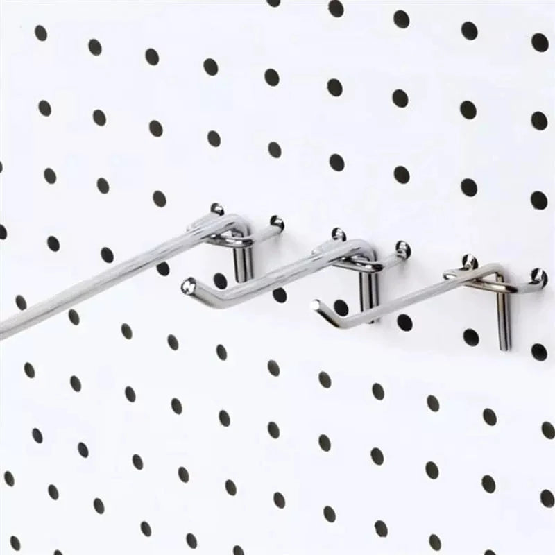 50-Pack Carbon Steel Pegboard Hooks | Tool & Retail Display Pegboard Hooks QXL