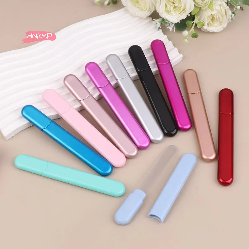 Crystal Glass Nail File with Case | Salon-Quality Buffer Glass Nail File QXL