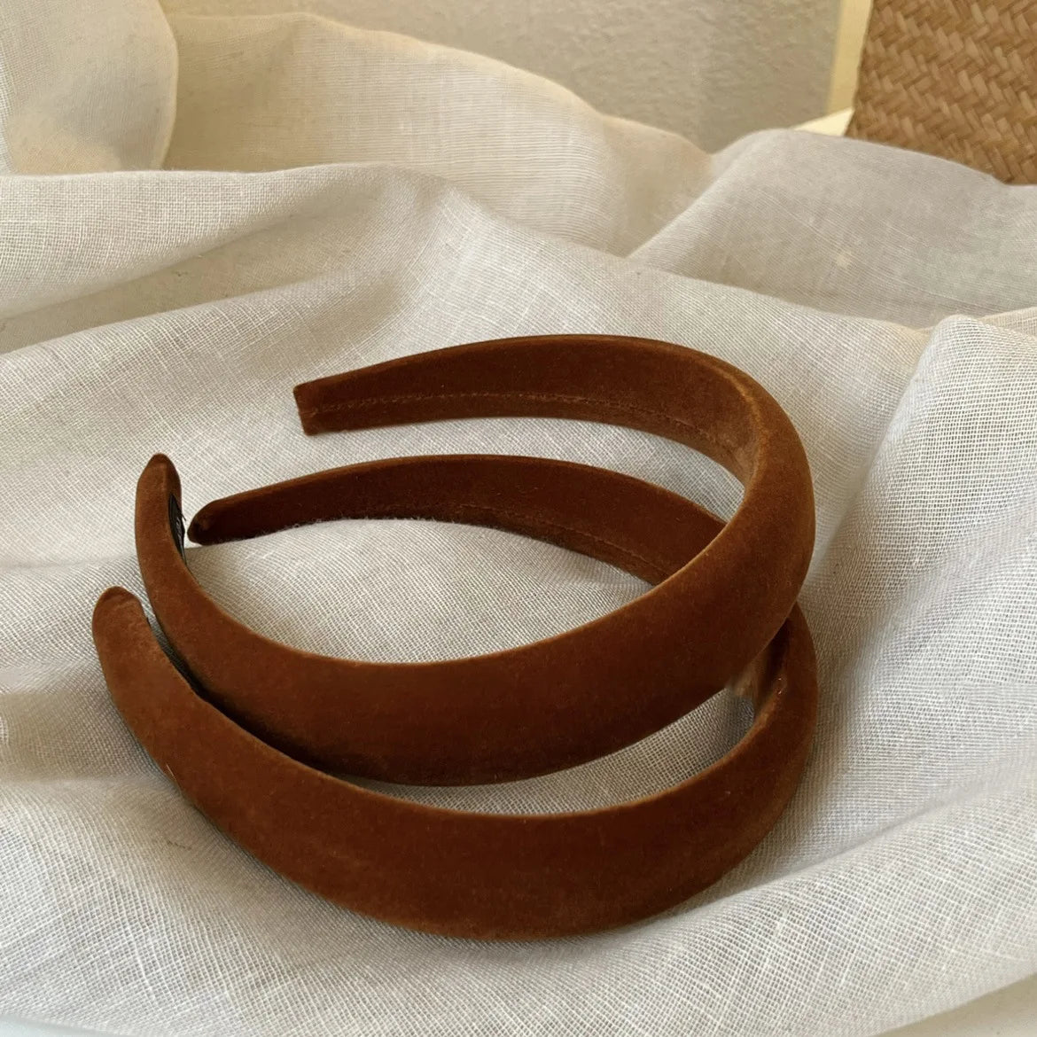 Velvet Pumpkin Orange Headband | Korean Style Hair Hoop Velvet Hair Headband QXL