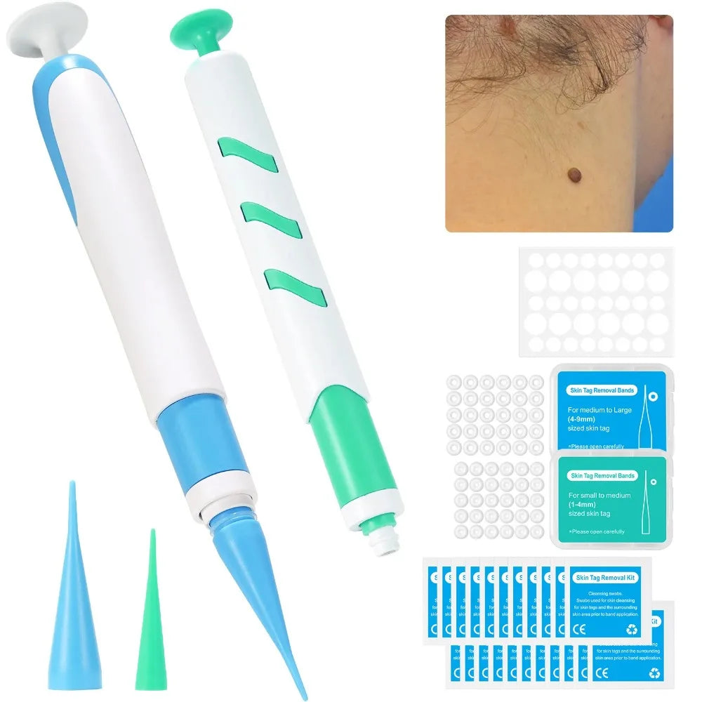 2-in-1 Auto Skin Tag Removal Kit | 60 Bands, 1–9mm Skin Tag Removal Kit QXL