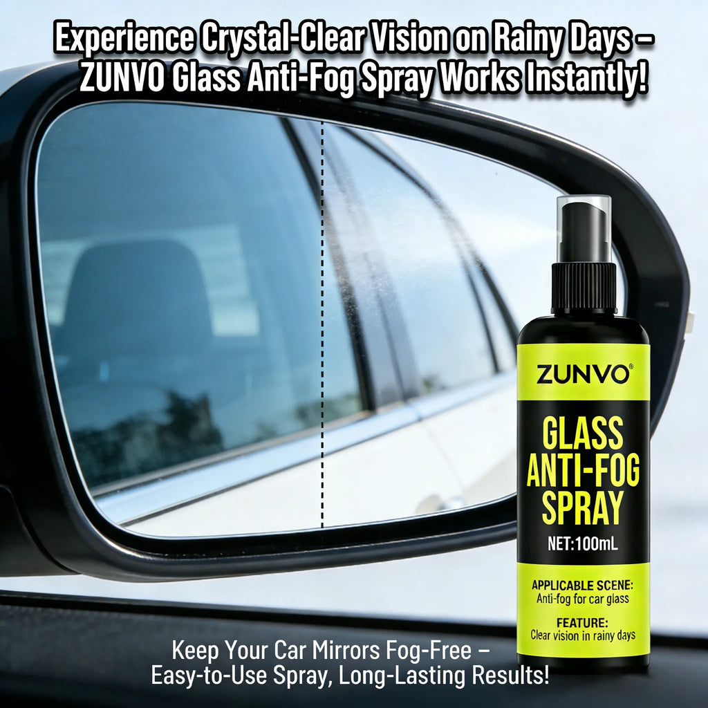 Car Glass Anti-Fog Spray 100ml | Long-Lasting Clear Vision Car Glass Spray QXL