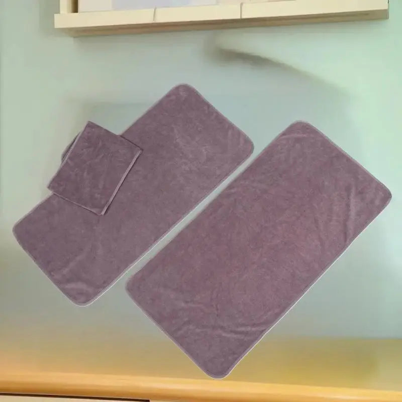 3-Pack Microfiber SPA Face Towel Set – Headscarf & Chest Scarf Microfiber SPA Towel Set QXL
