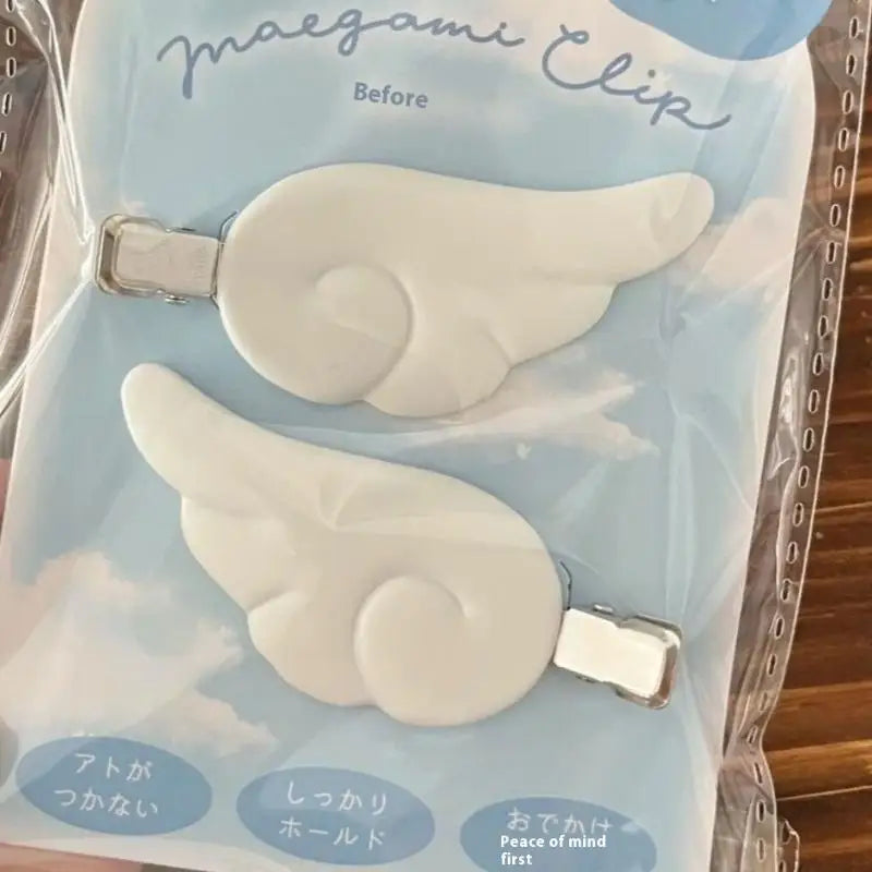 Y2K Angel Wing Hair Clips | Japanese Sweet Barrettes Pair Hair Clips & Barrettes QXL