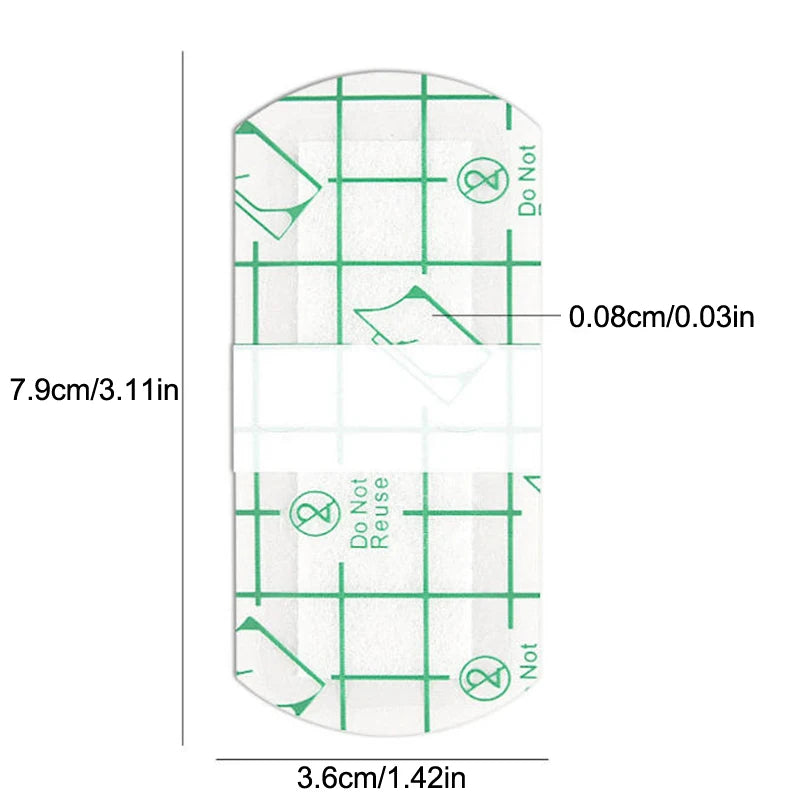 5-Pack Sterile Waterproof Eyebrow Tattoo Protective Patches Tattoo Aftercare Patch QXL Onesize