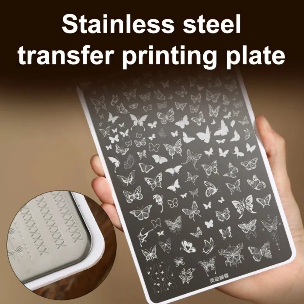 Nail Stamping Plates – Bowknot, Flower & Butterfly Designs Nail Stamping Plate QXL