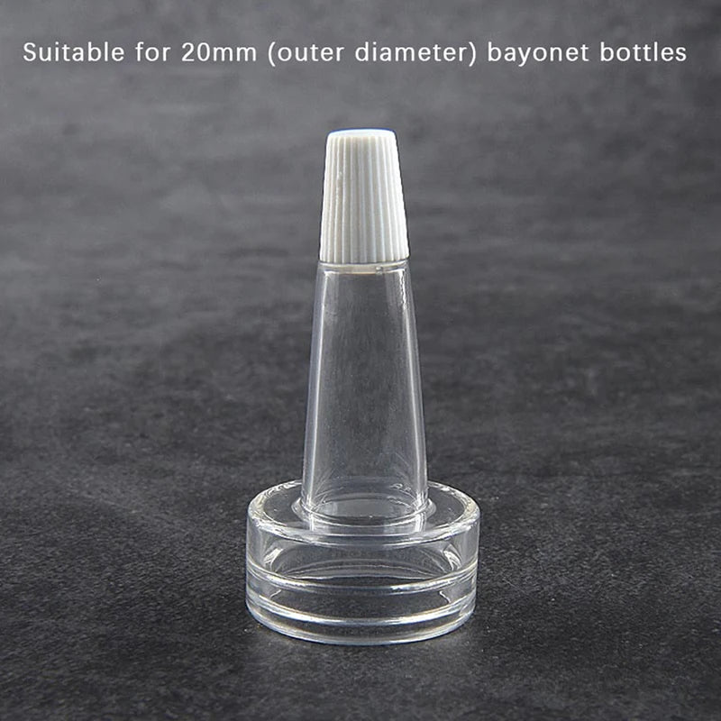 10-Pack Mini Refillable Powder Filling Bottles with Cap Refillable Sample Bottles QXL 20MM